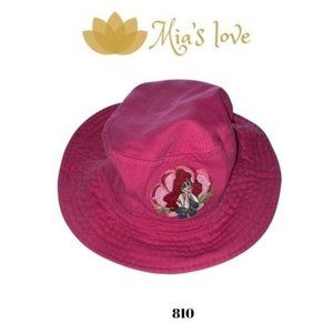 Sunshield, hat for girls, pink color, 65% polyester-35% cotton.